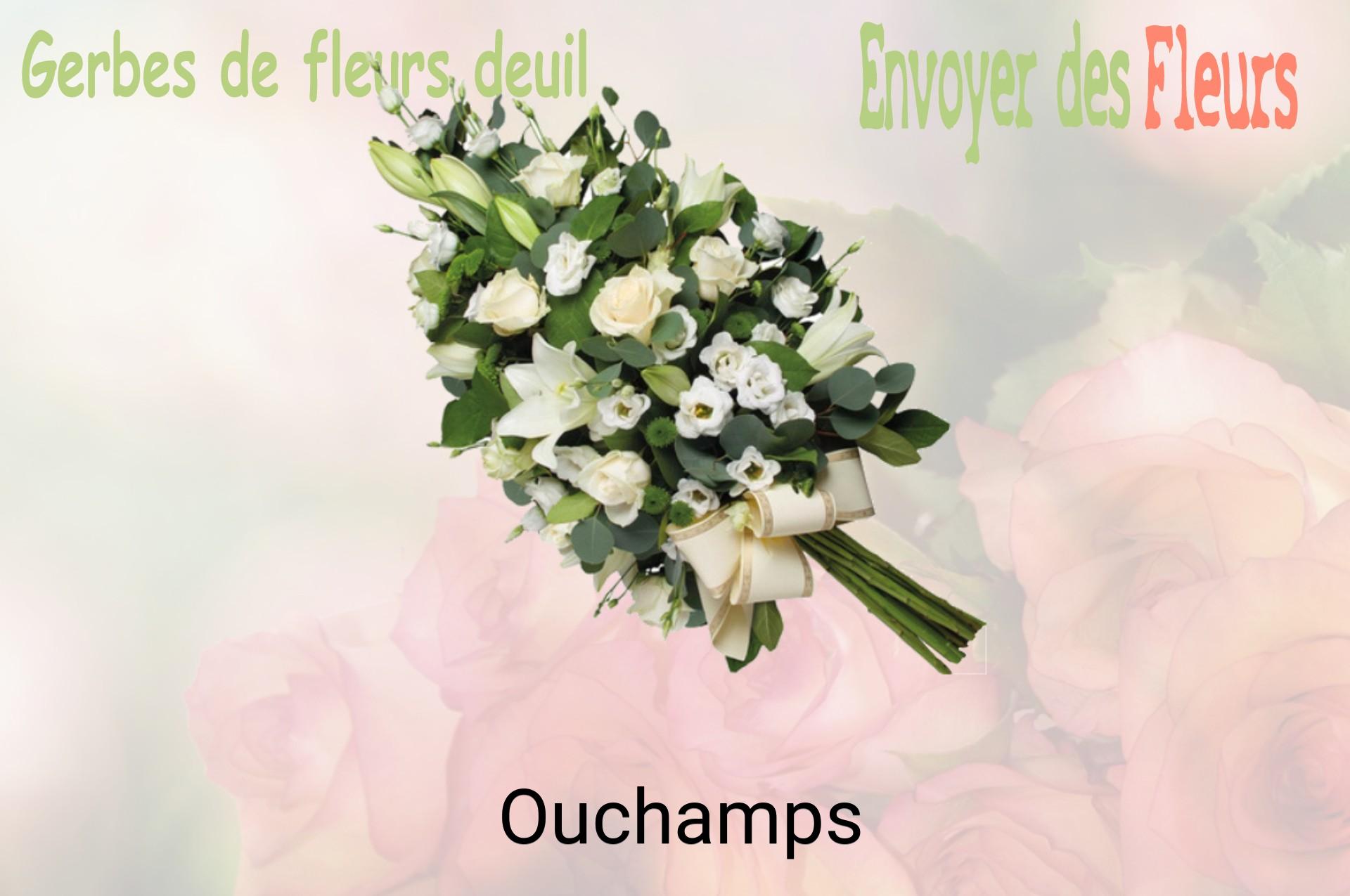 Gerbe de fleurs de deuil livrée à Ouchamps